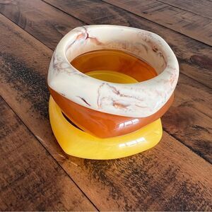 PINK LINEN Accessories Bangle of Three set pieces.